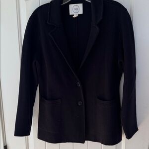 NORDSTROM 1901 Women’s Blazer Navy Jacket Two Button Notch Lapel Sz M